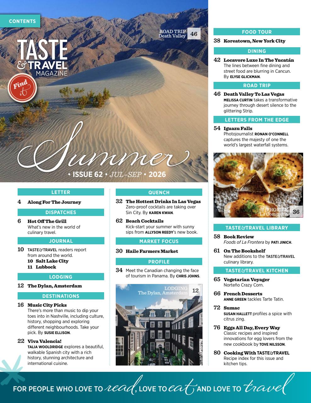 Taste & Travel International Preview Pages