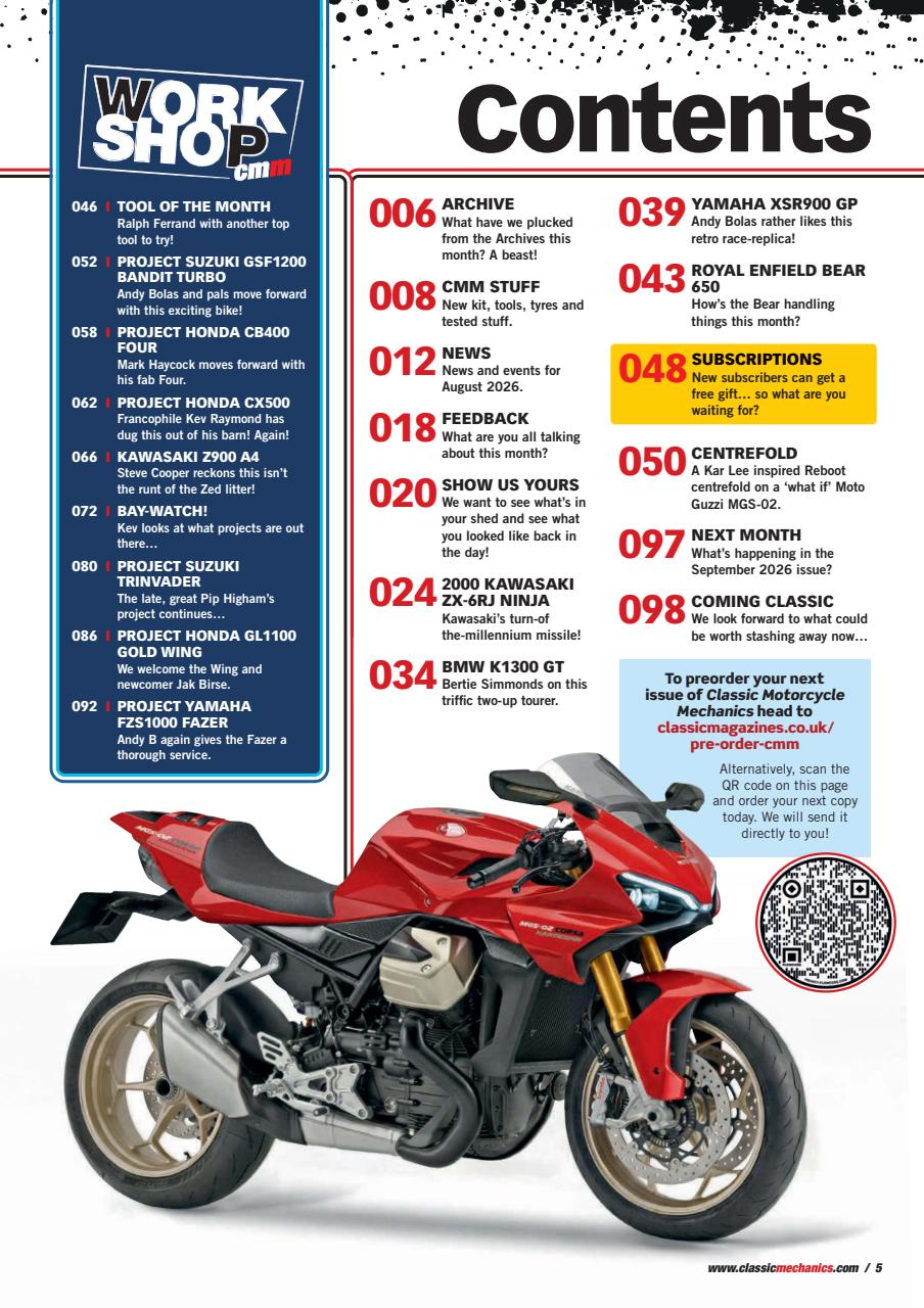Classic Motorcycle Mechanics Preview Pages