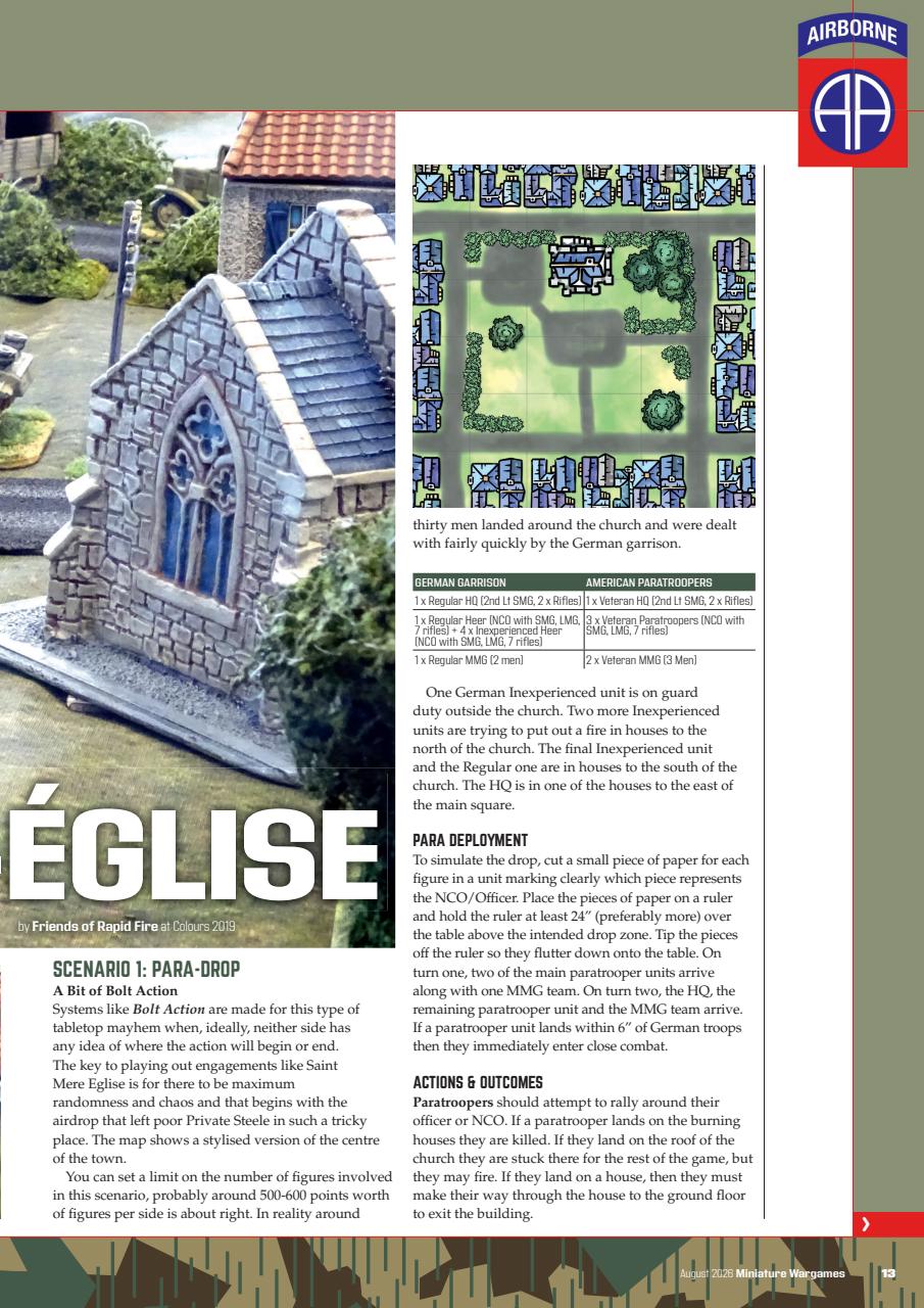 Miniature Wargames Preview Pages