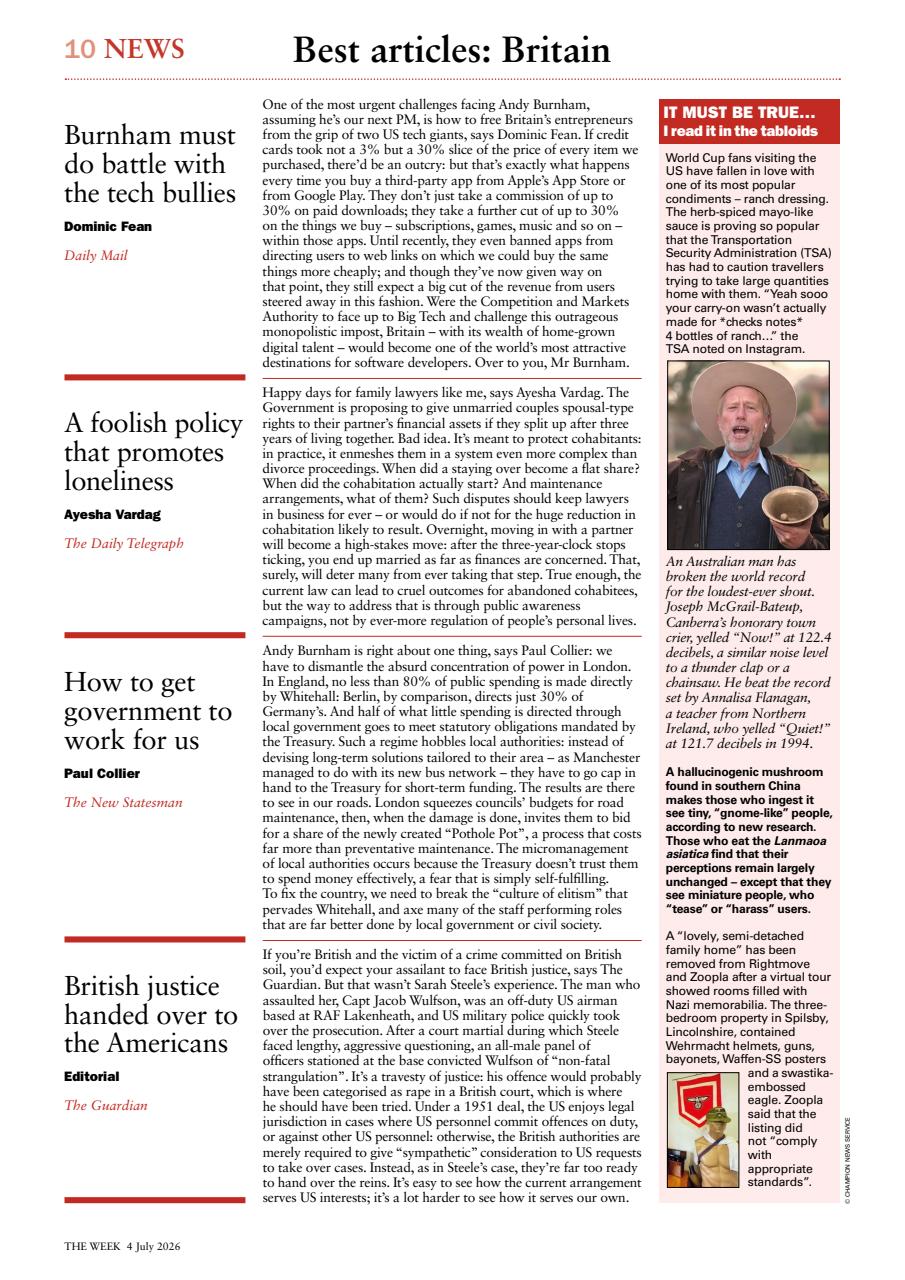The Week Preview Pages
