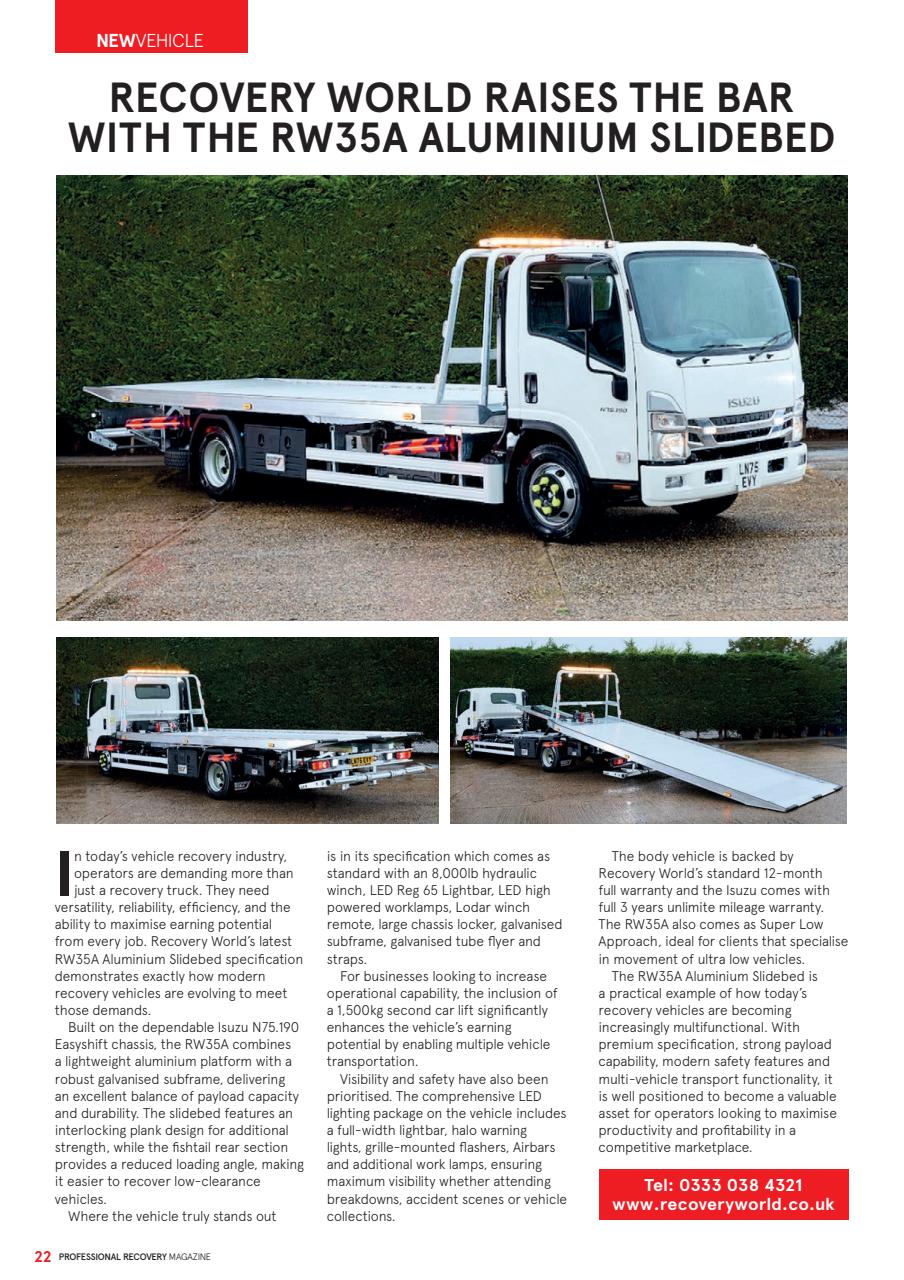Professional Recovery Magazine Preview Pages