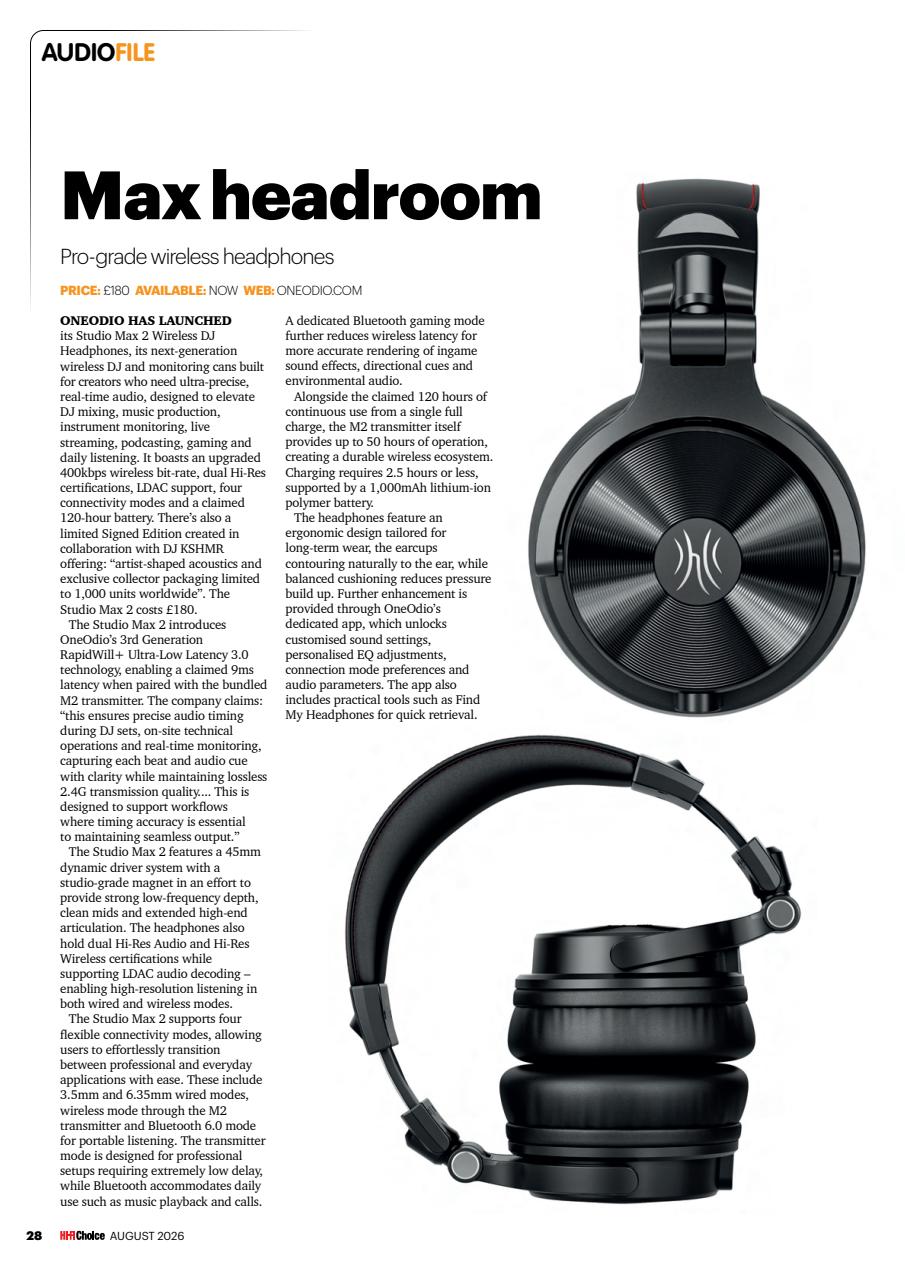 Hi-Fi Choice Preview Pages