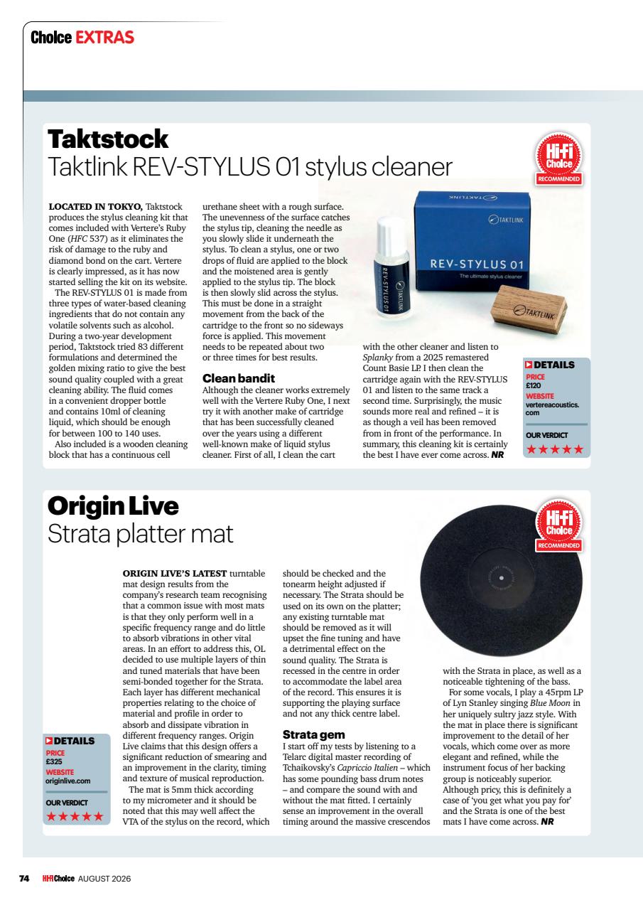 Hi-Fi Choice Preview Pages