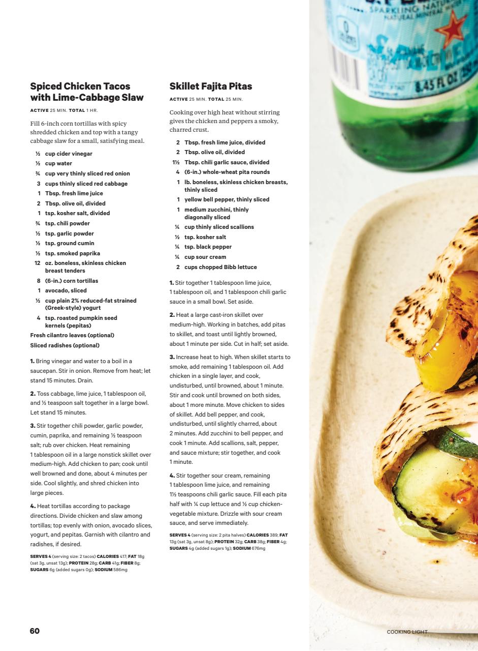 Cooking Light Preview Pages