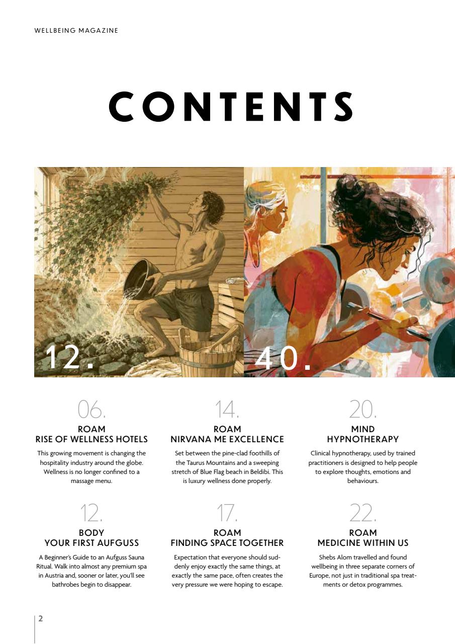 Wellbeing Magazine Preview Pages