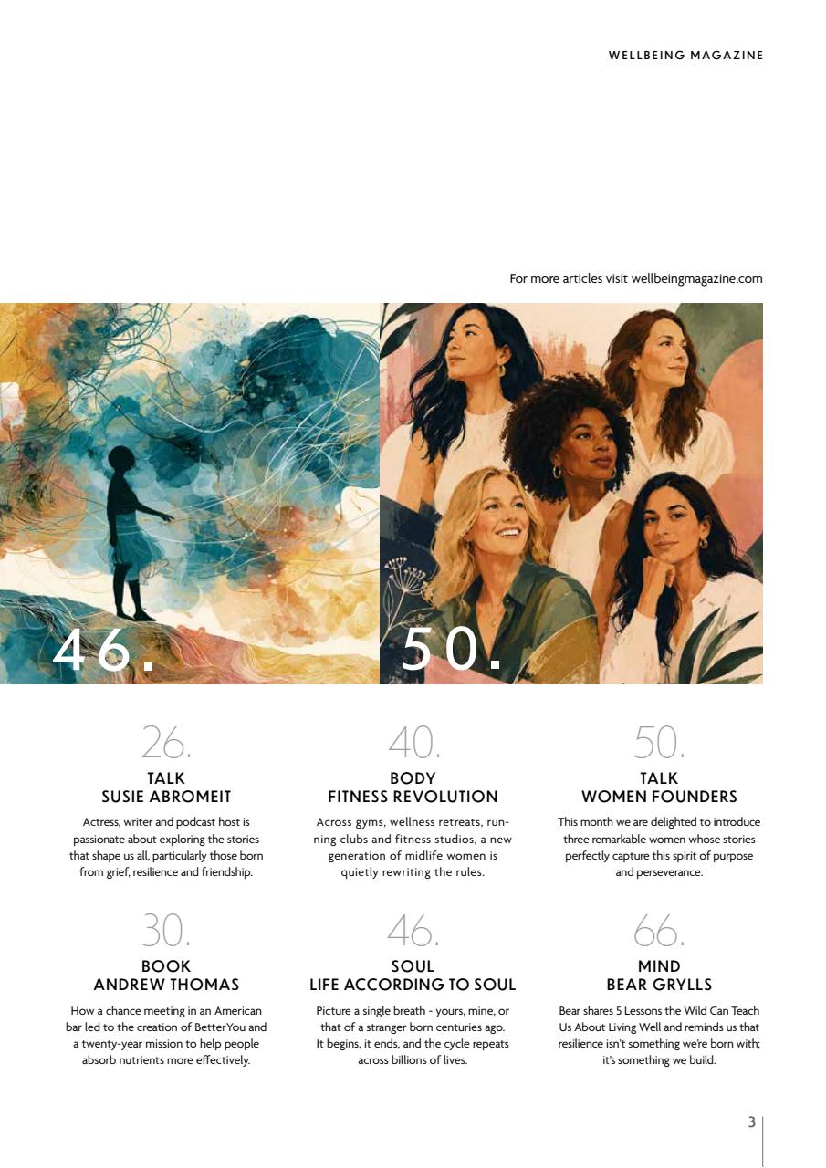 Wellbeing Magazine Preview Pages