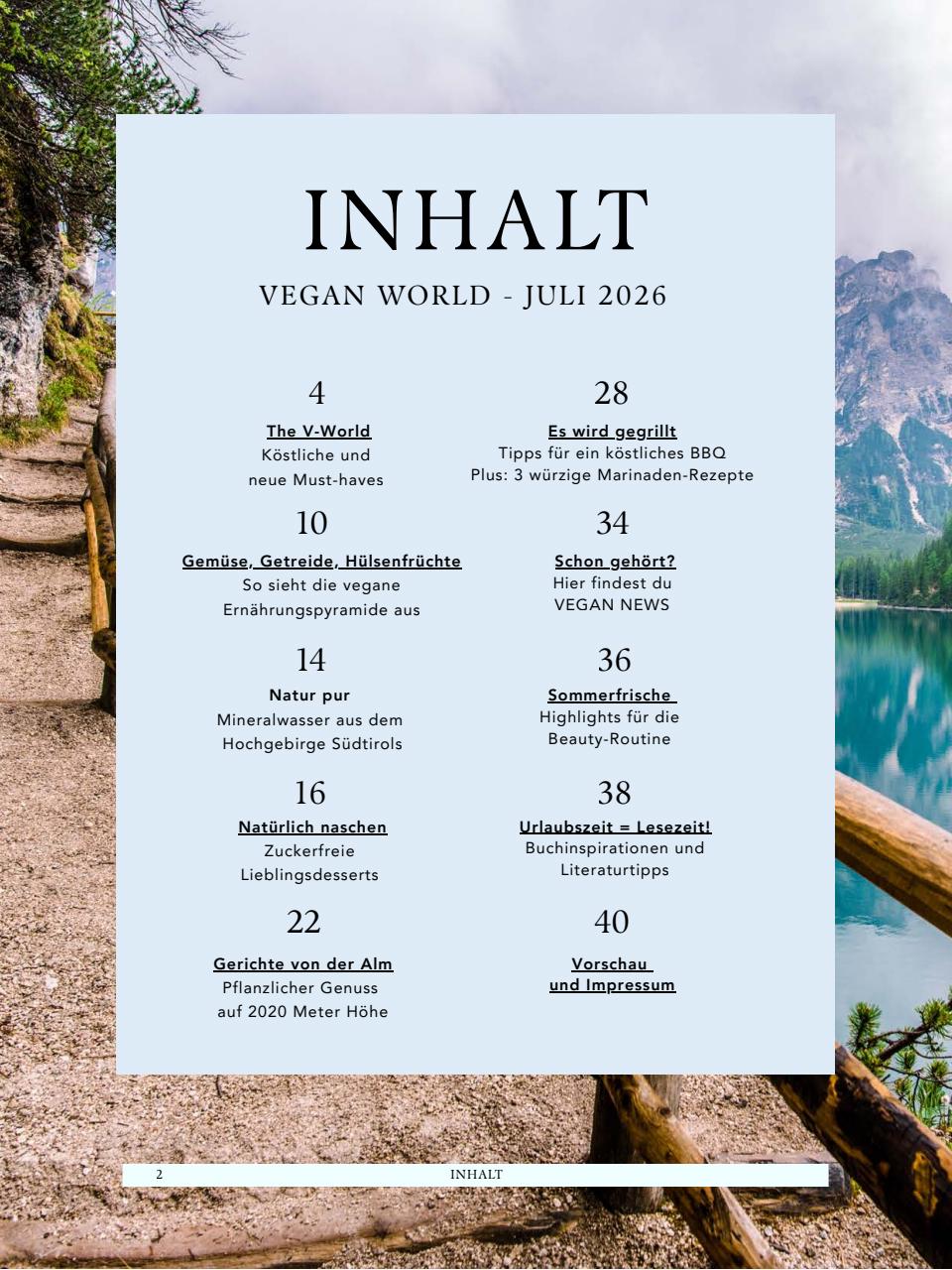 Vegan World Preview Pages