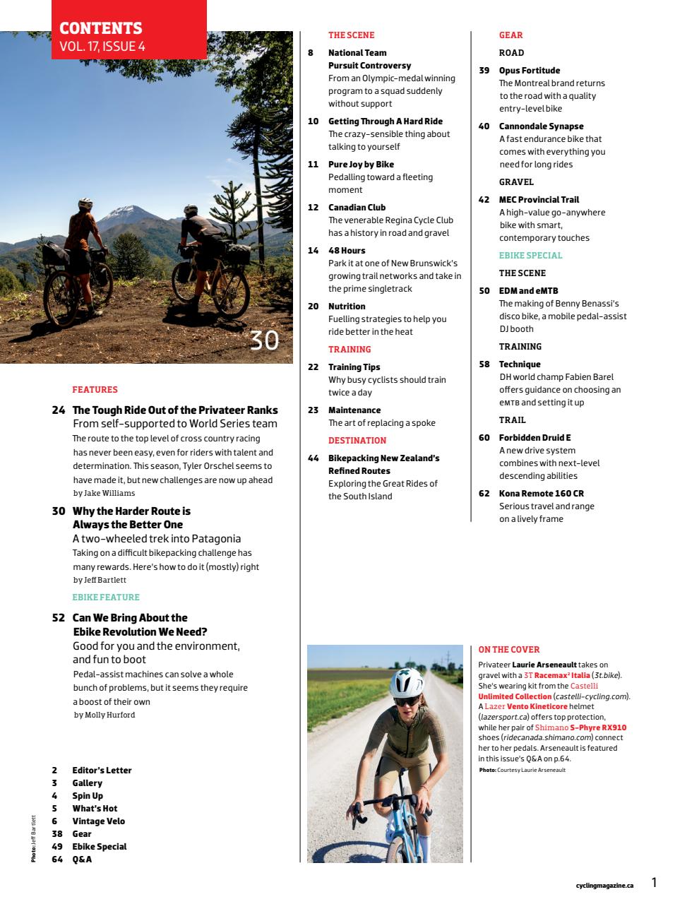 Canadian Cycling Magazine Preview Pages