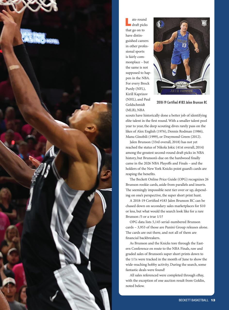 Beckett Basketball Magazine Preview Pages
