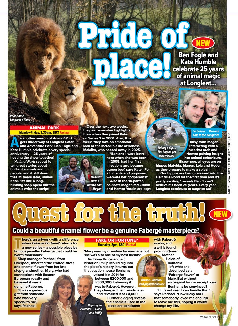 What's on TV Preview Pages