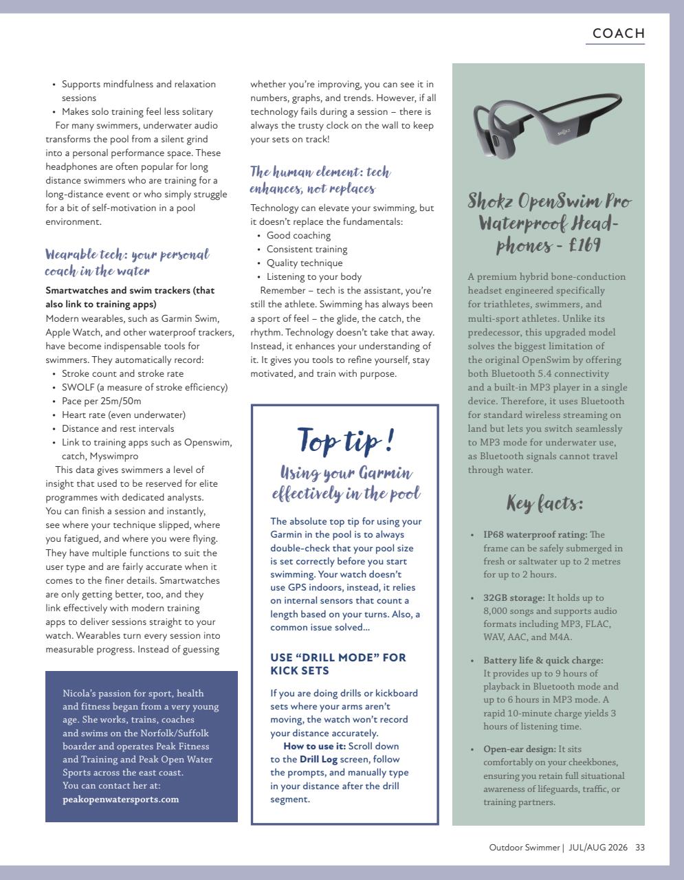 Outdoor Swimmer Preview Pages