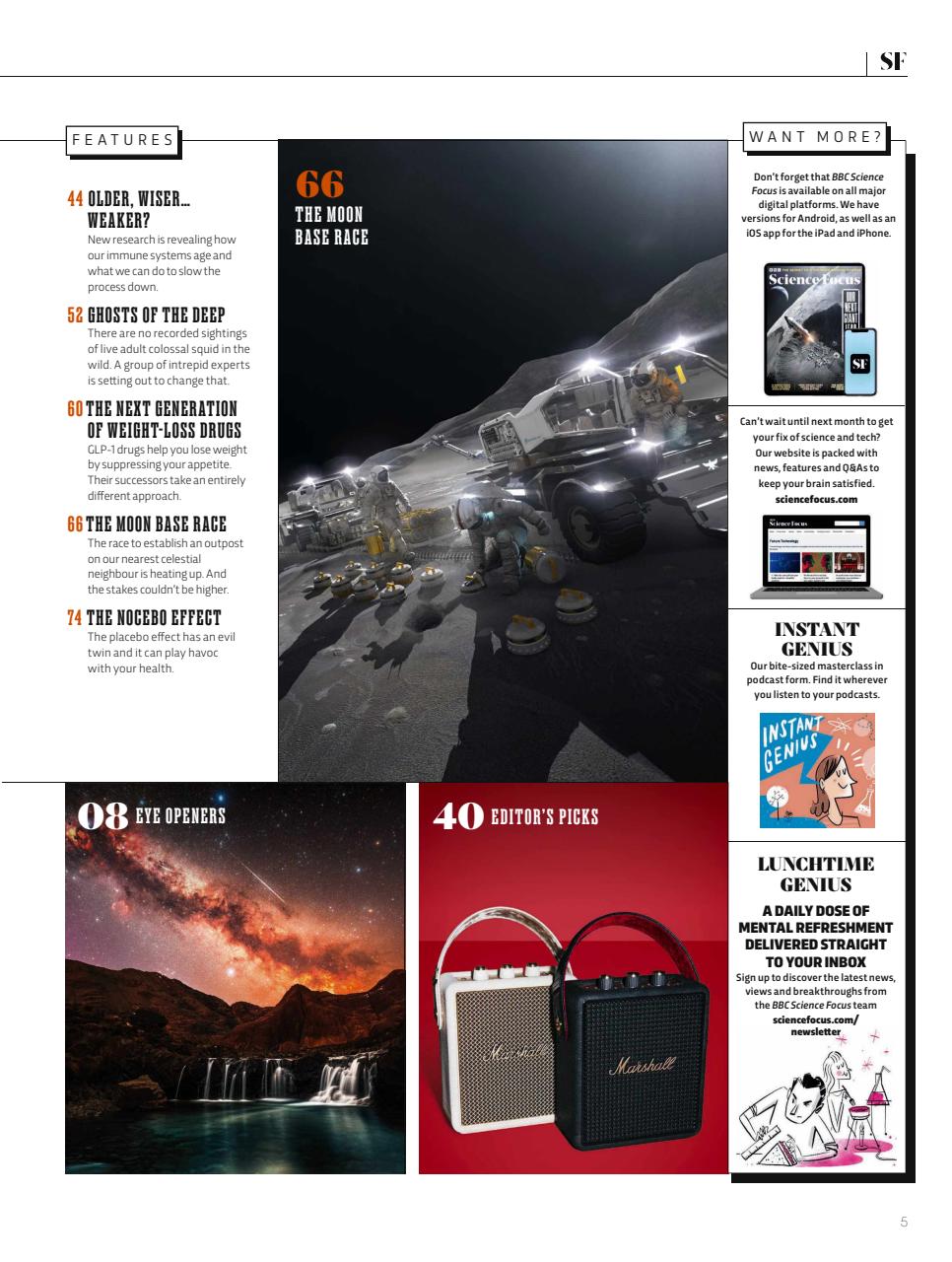 BBC Science Focus Magazine Preview Pages