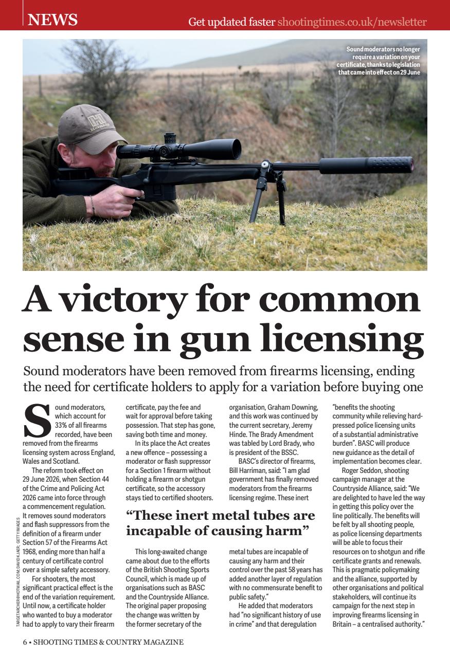 Shooting Times & Country Preview Pages