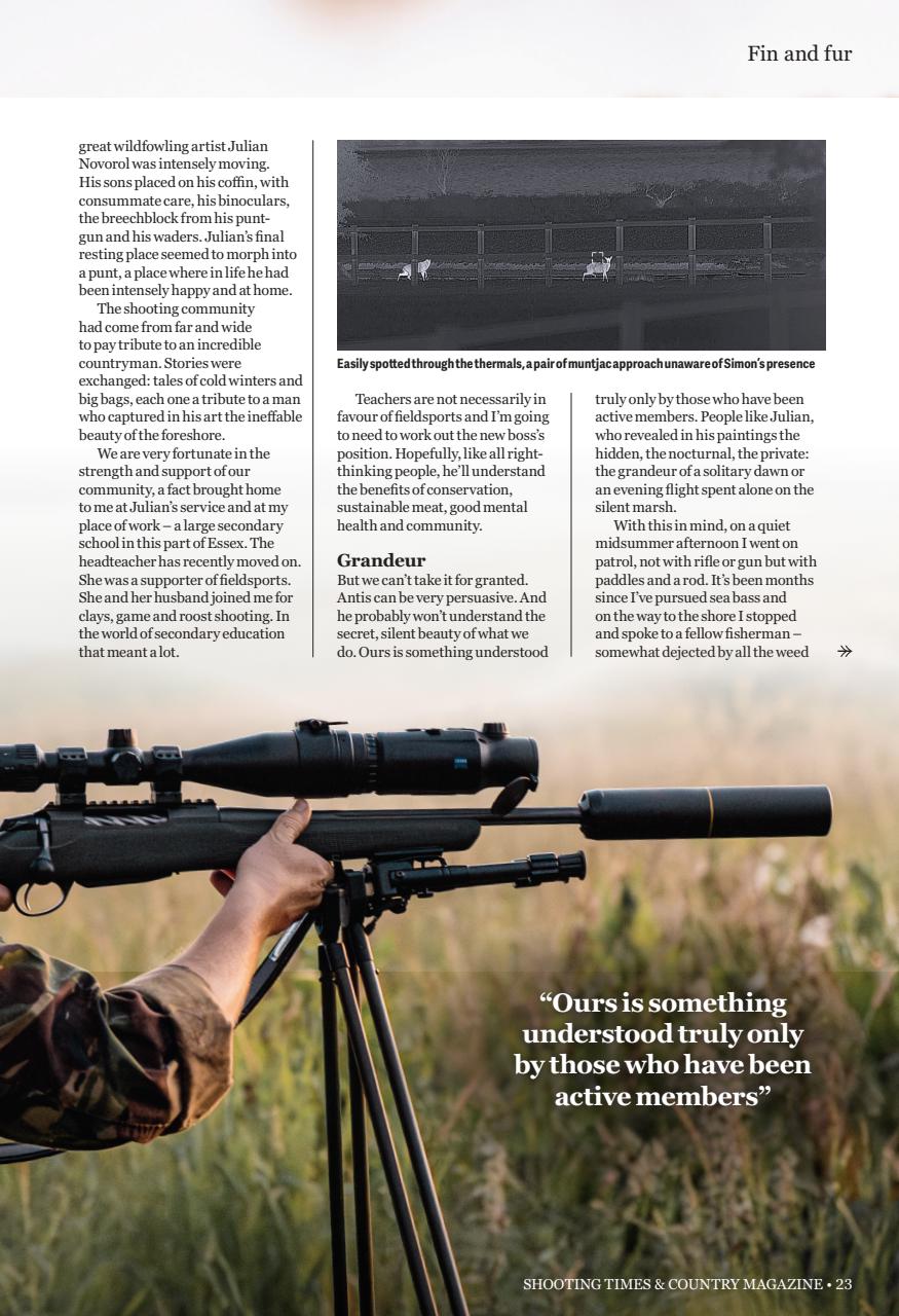 Shooting Times & Country Preview Pages