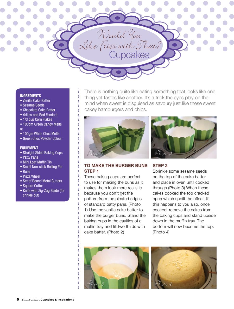 Australian Cupcakes and Inspirations Preview Pages
