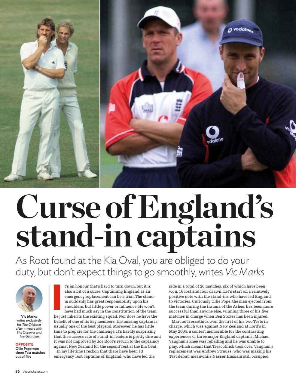 The Cricketer Magazine Preview Pages