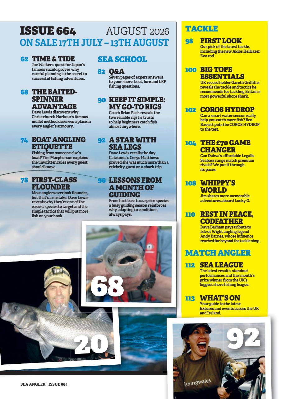 Sea Angler Preview Pages