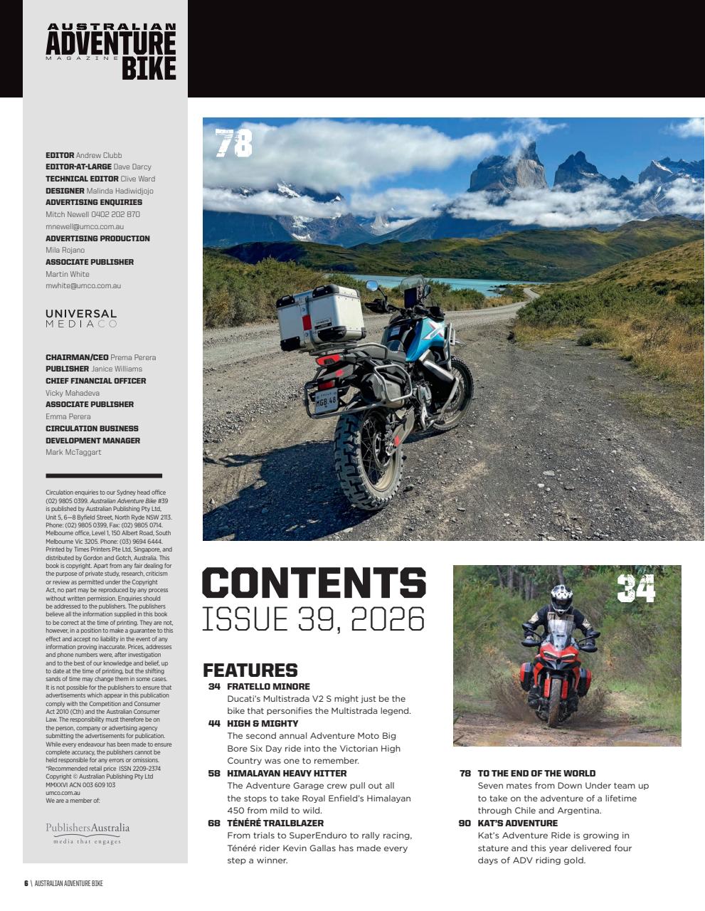 Australian Adventure Bike Preview Pages
