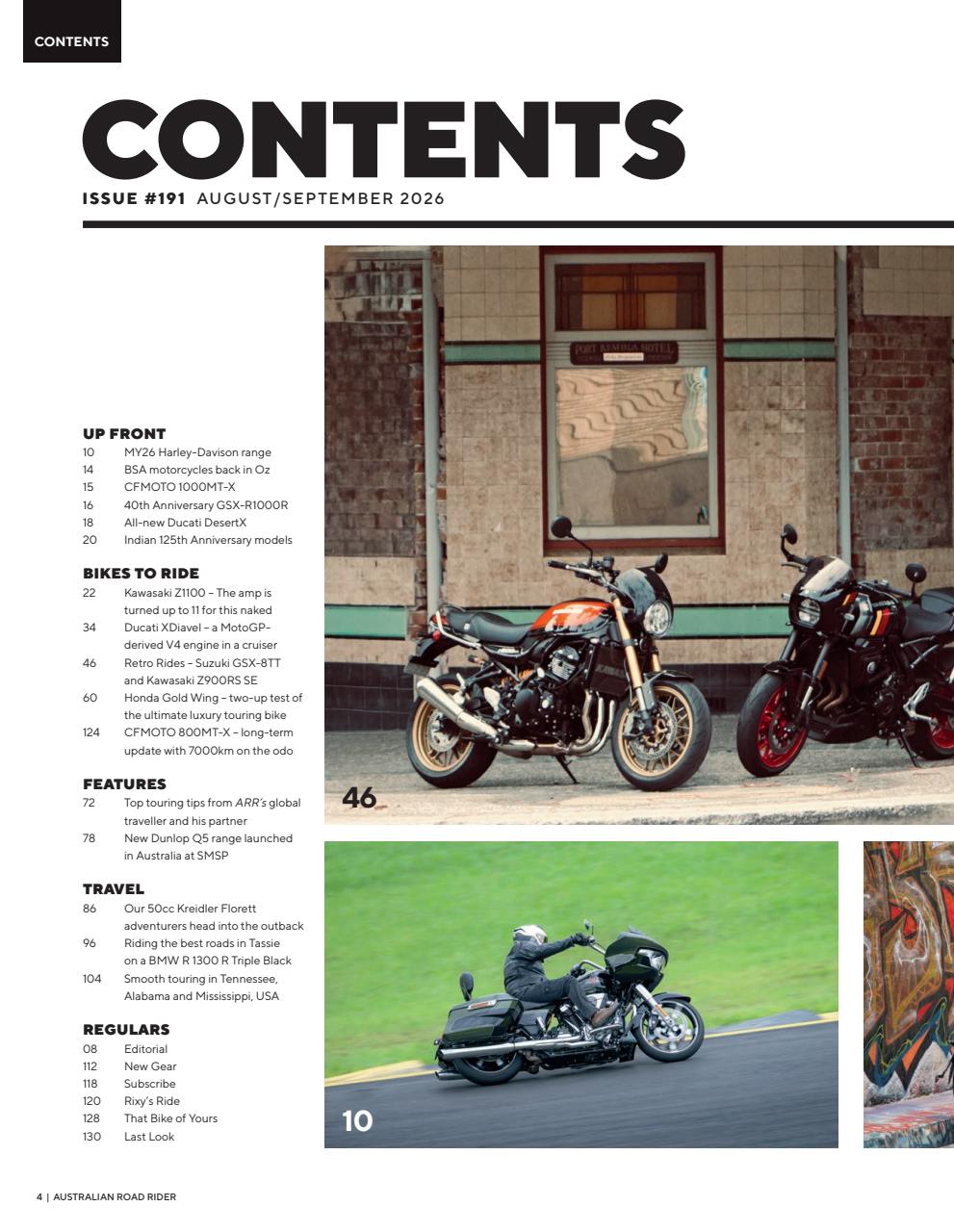 Australian Road Rider Preview Pages