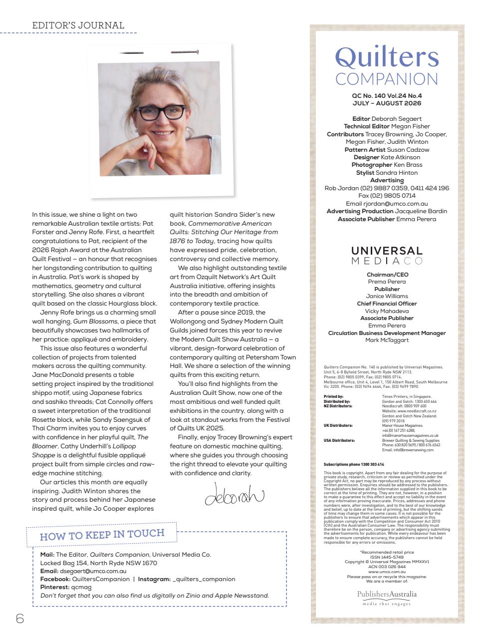 Quilters Companion Preview Pages