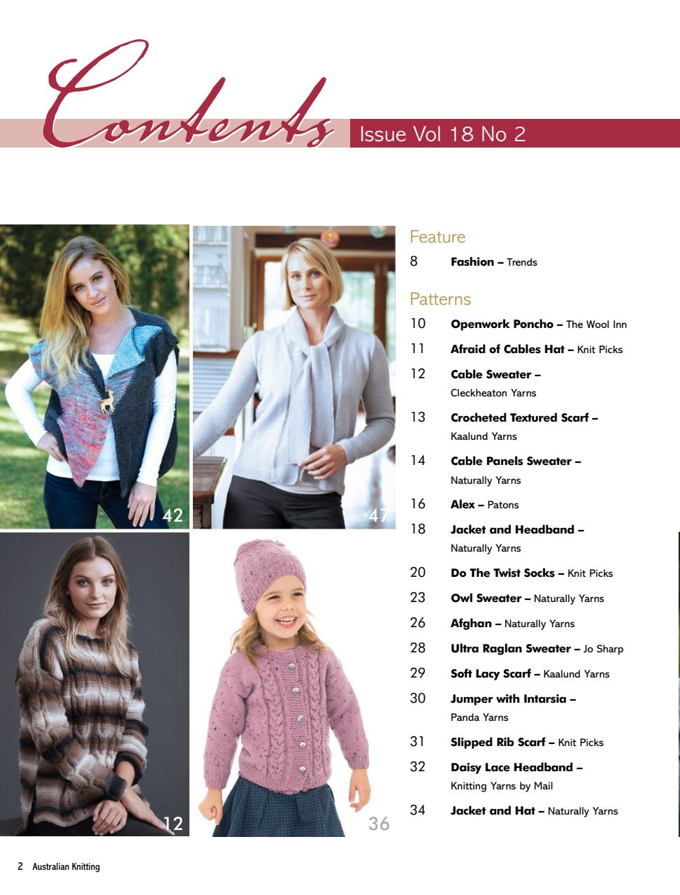 Australian Knitting Preview Pages