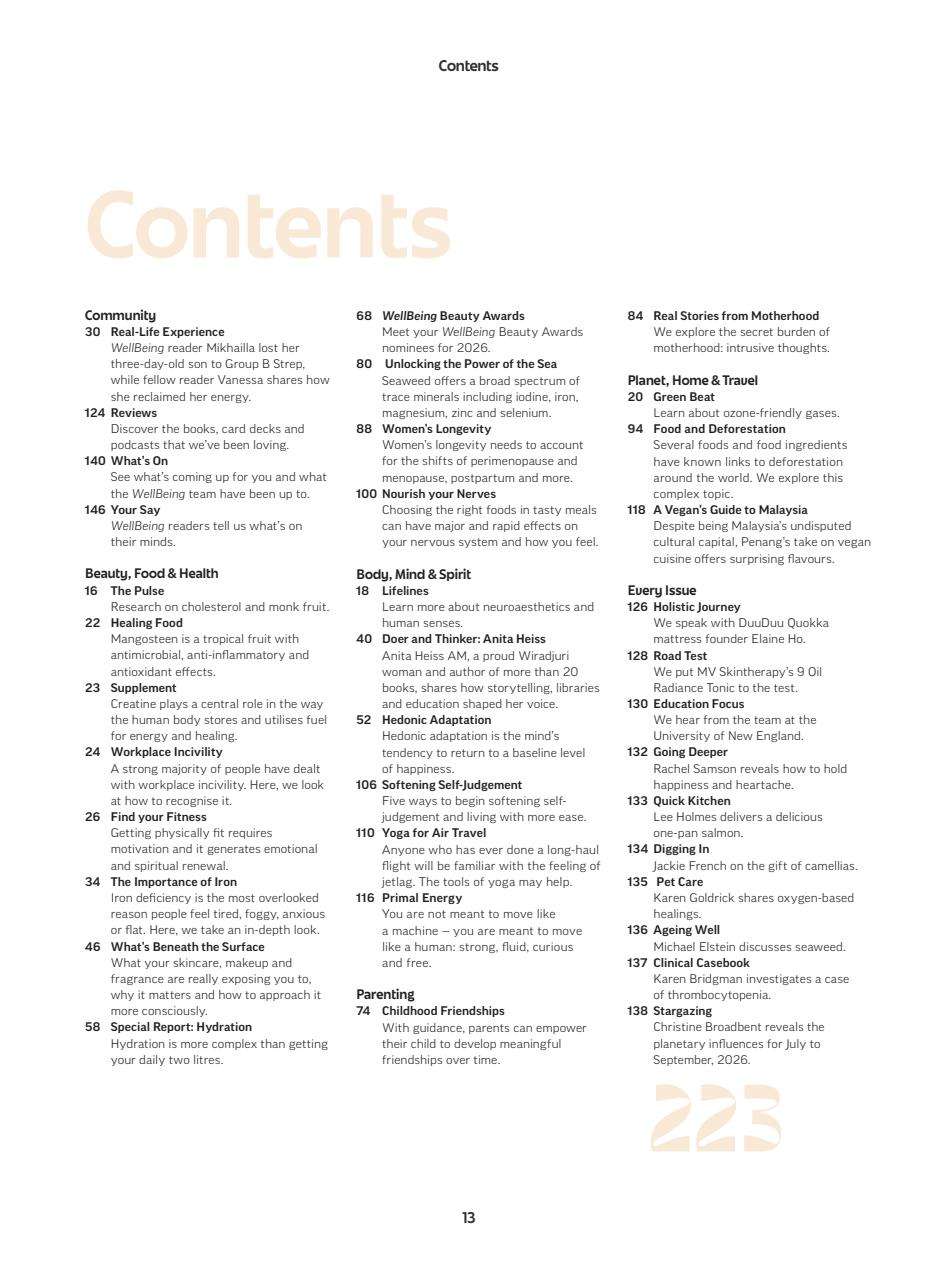 WellBeing Preview Pages
