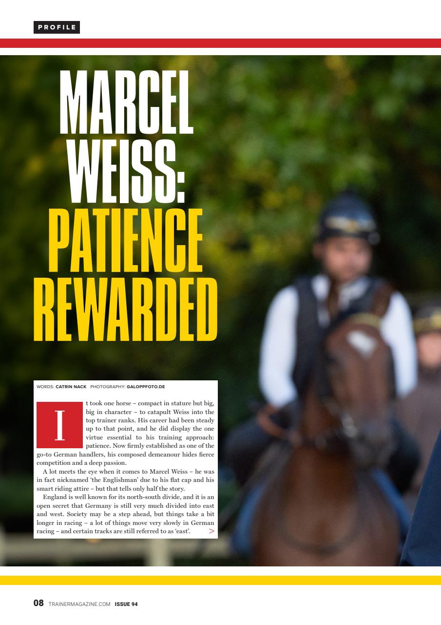 European Trainer Magazine - horse racing Preview Pages