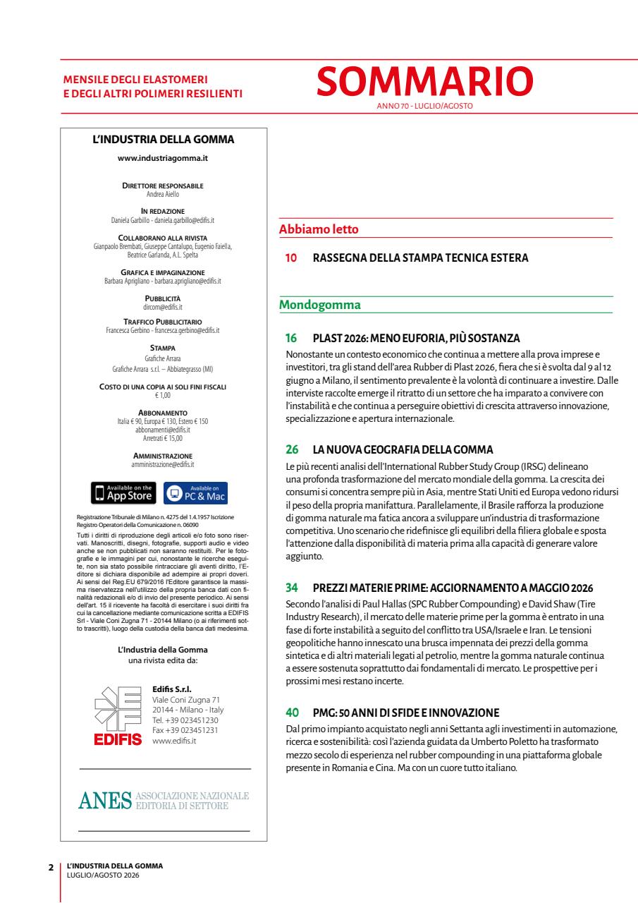 L’industria della Gomma Preview Pages