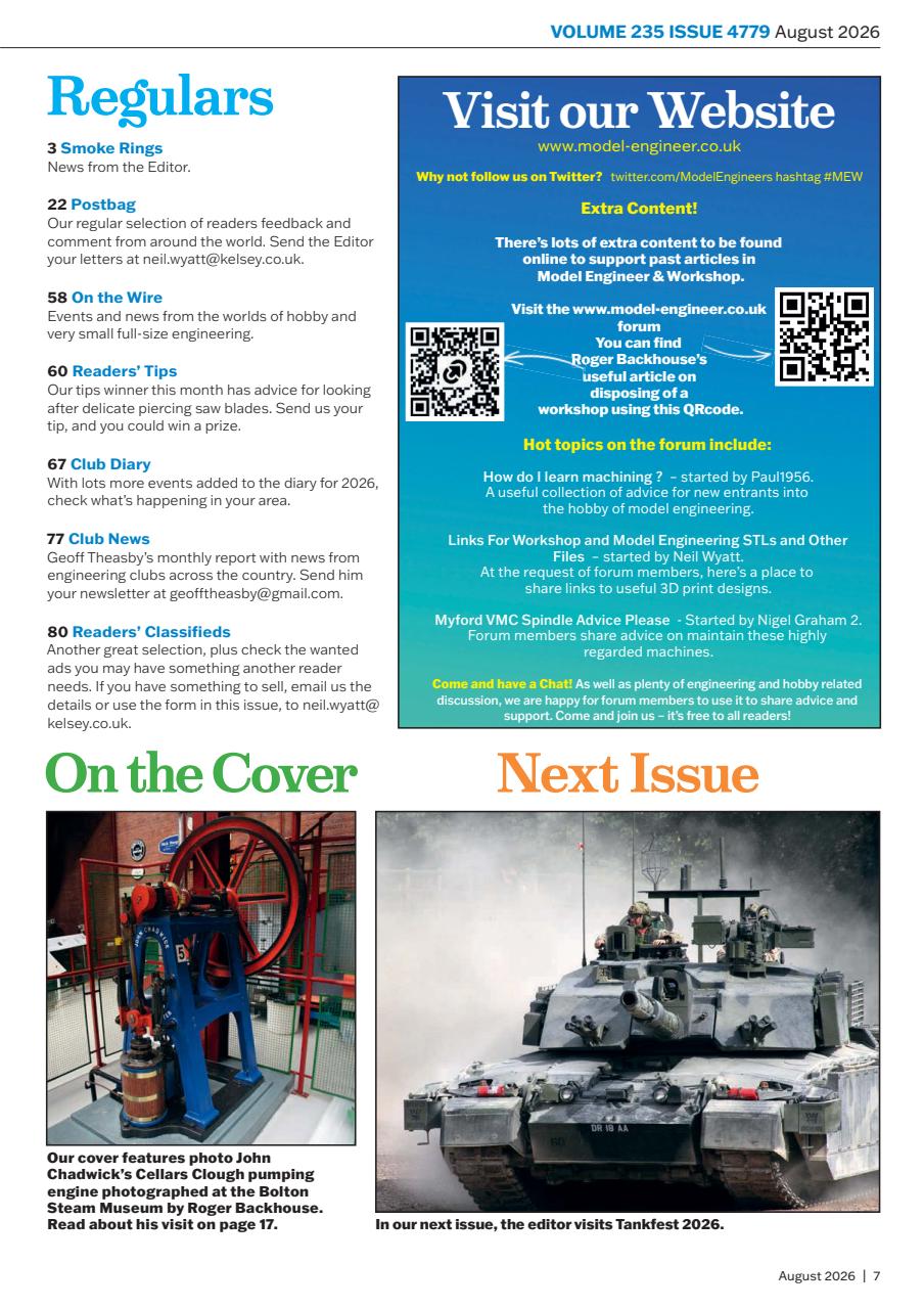 Model Engineer & Workshop Magazine Preview Pages