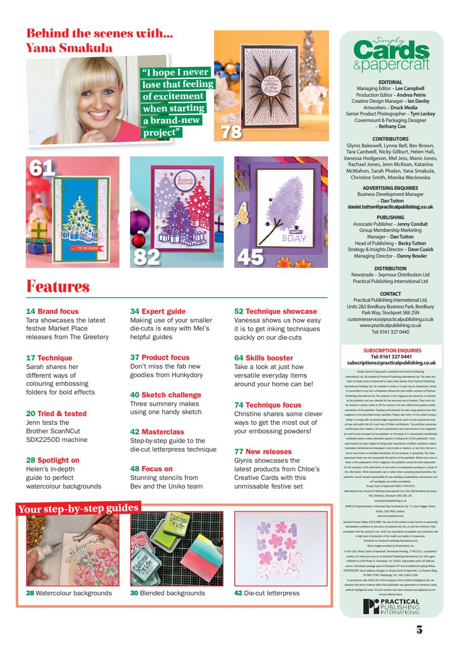 Simply Cards & Papercraft Preview Pages