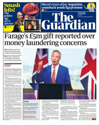 The Guardian Newspaper issue Wednesday, 08 July 2026