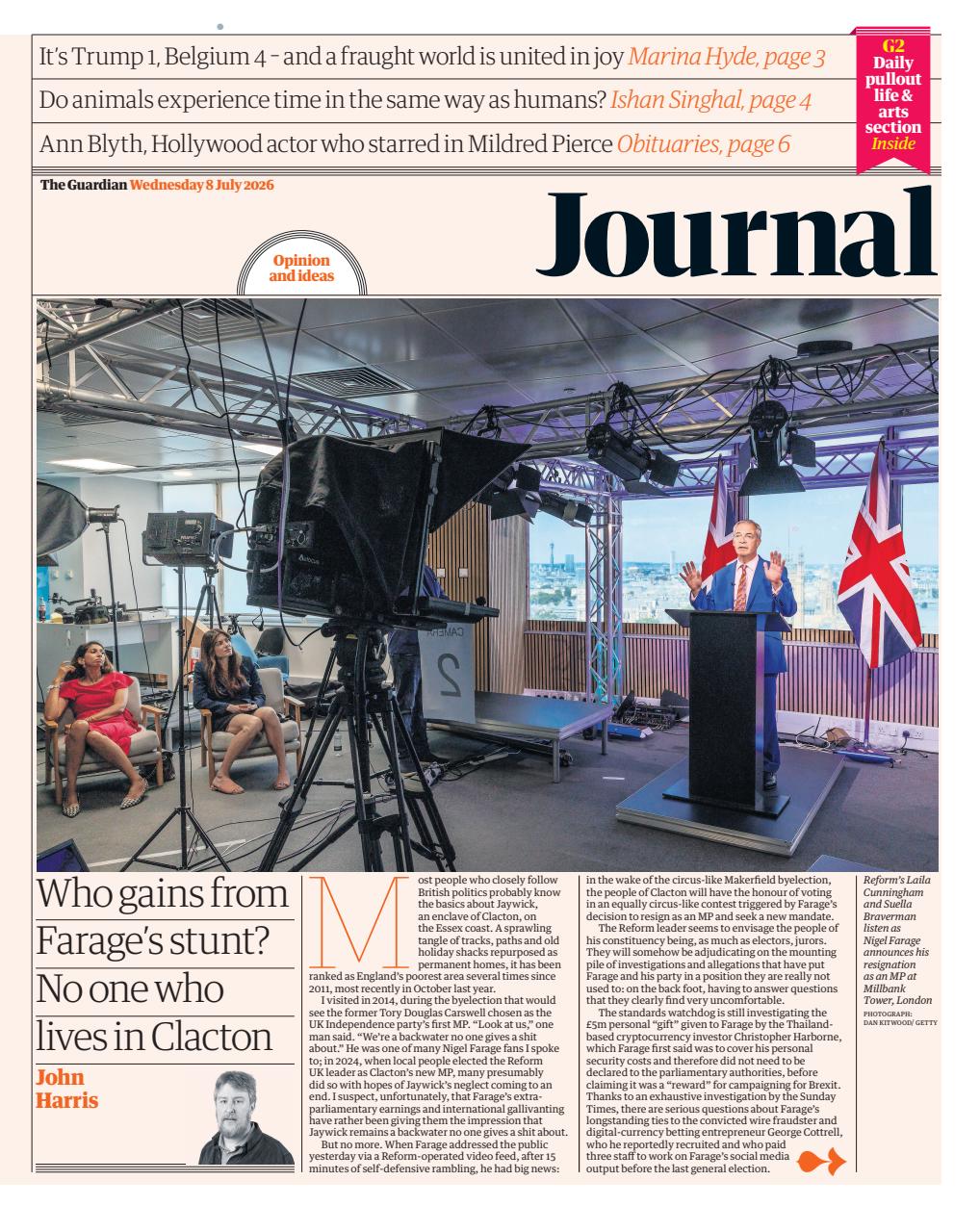 The Guardian Newspaper Preview Pages