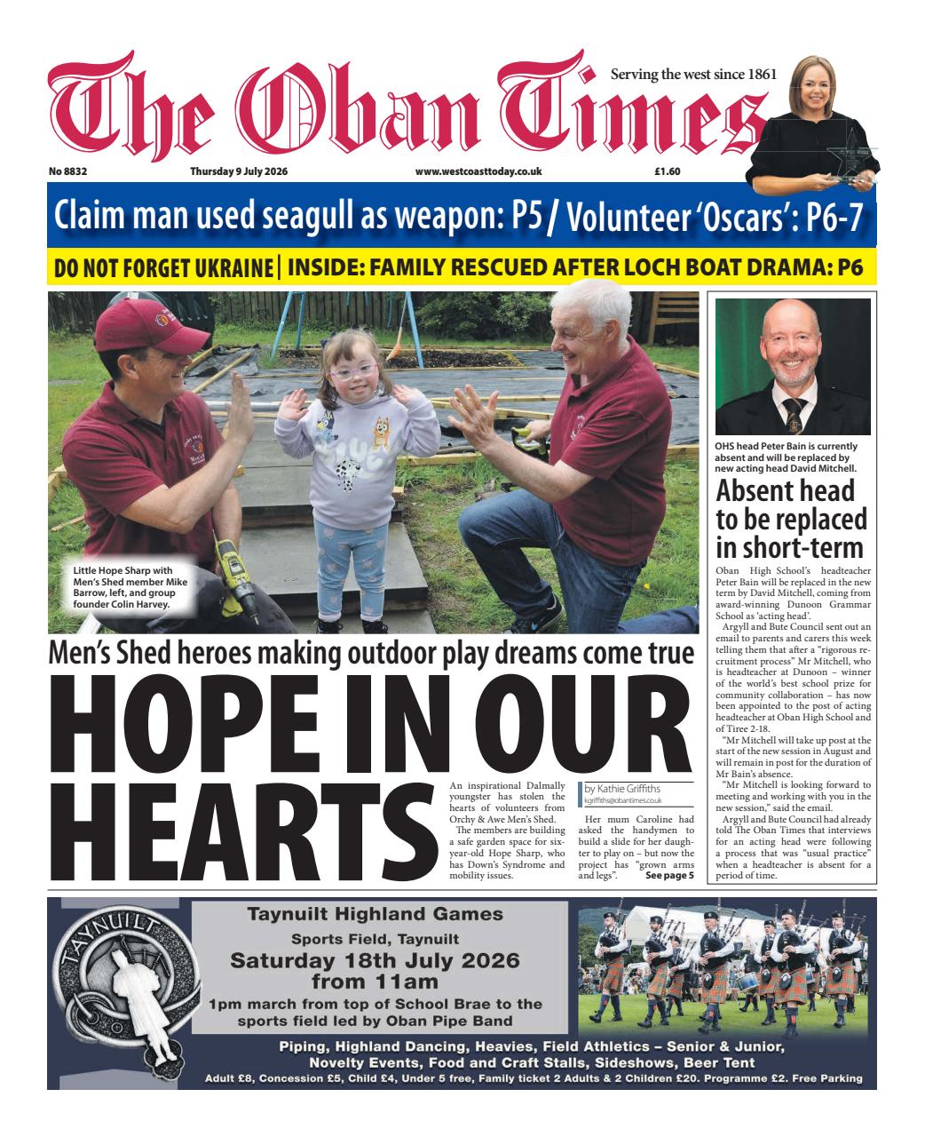 The Oban Times & Lochaber Times Preview Pages