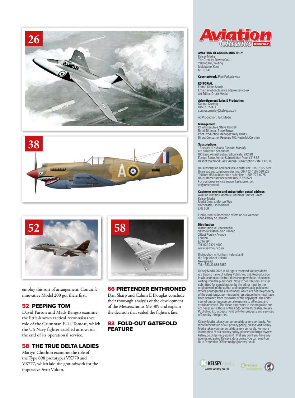 Aviation Classics Monthly Preview Pages