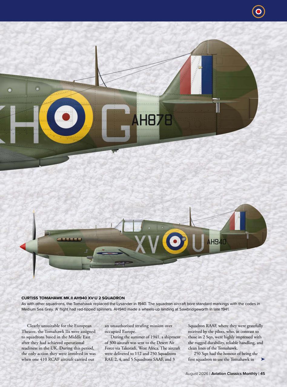 Aviation Classics Monthly Preview Pages