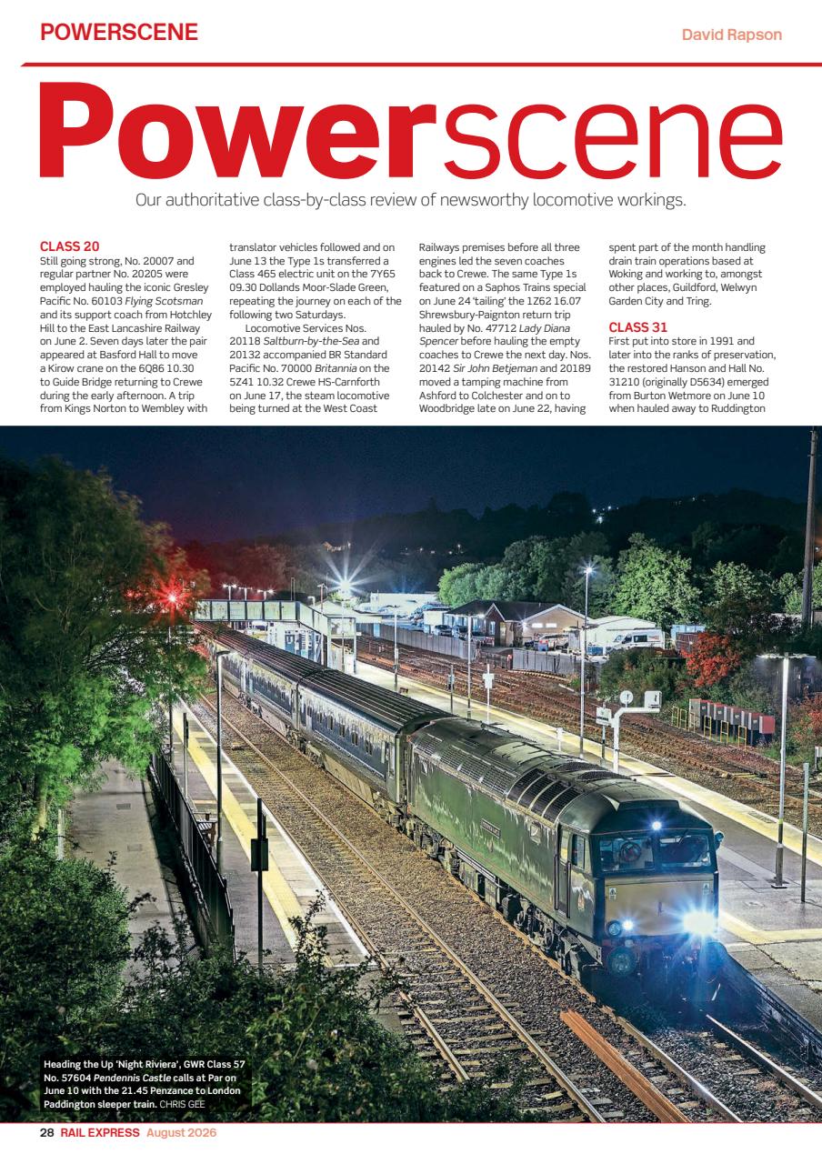 Rail Express Preview Pages