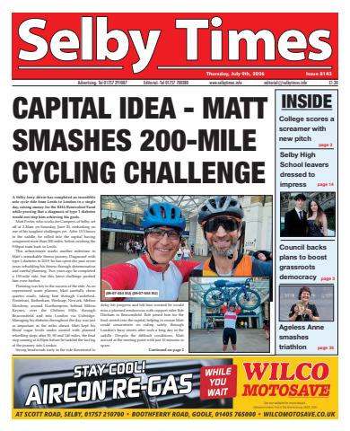 Selby Times issue July 9th 2026