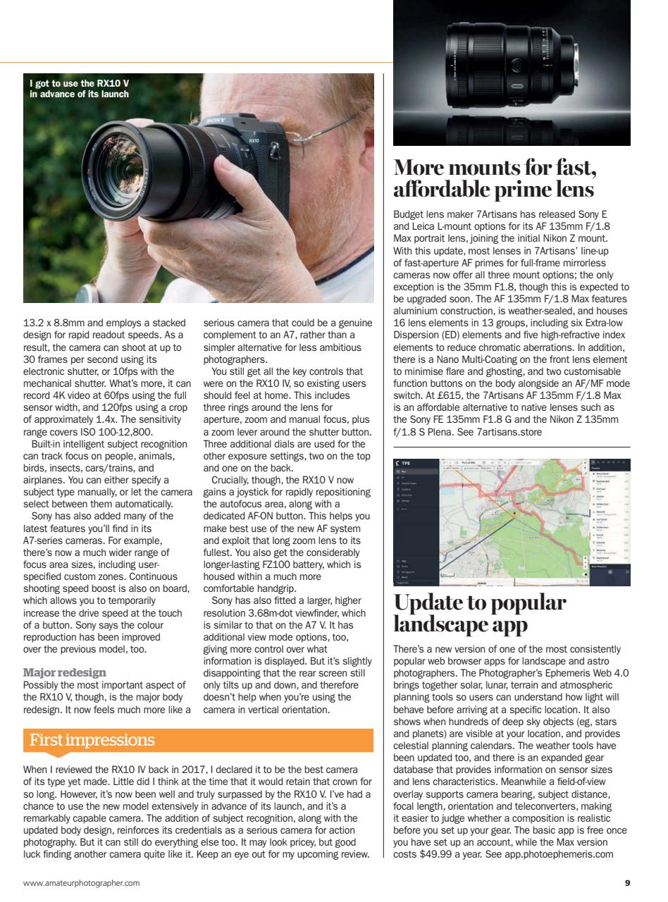 Amateur Photographer Preview Pages