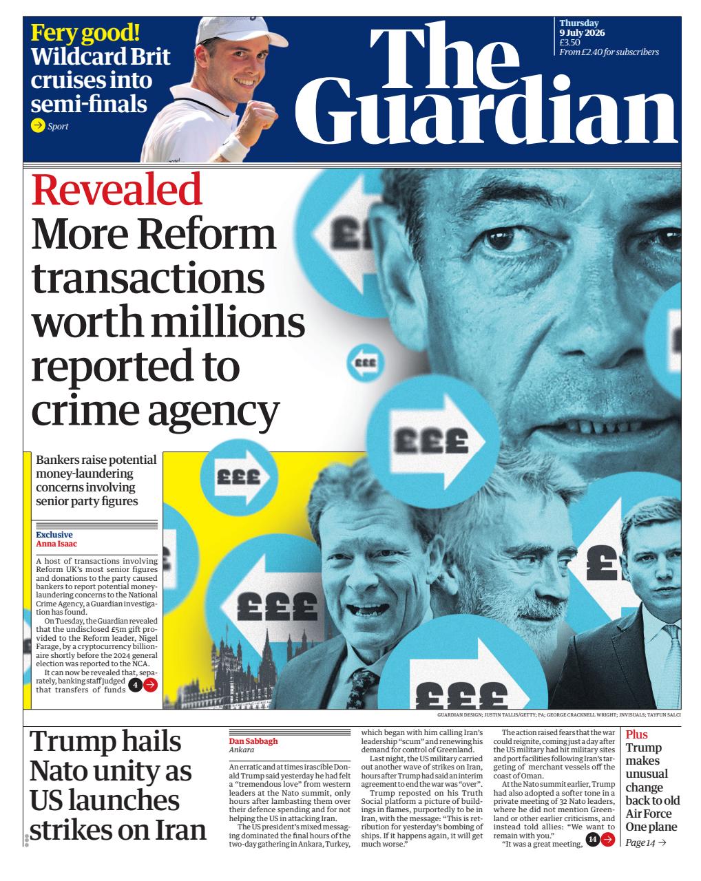 The Guardian Newspaper Preview Pages