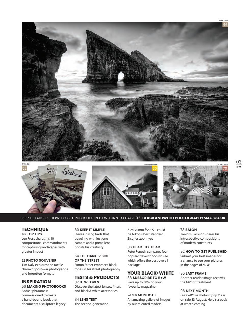 Black+White Photography Preview Pages