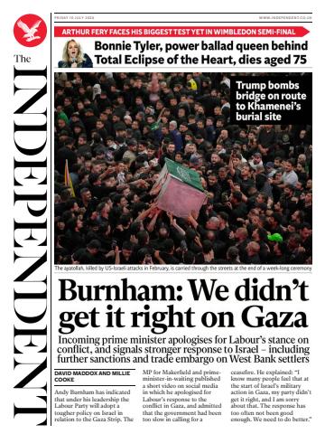Friday, 10 July 2026 issue Friday, 10 July 2026