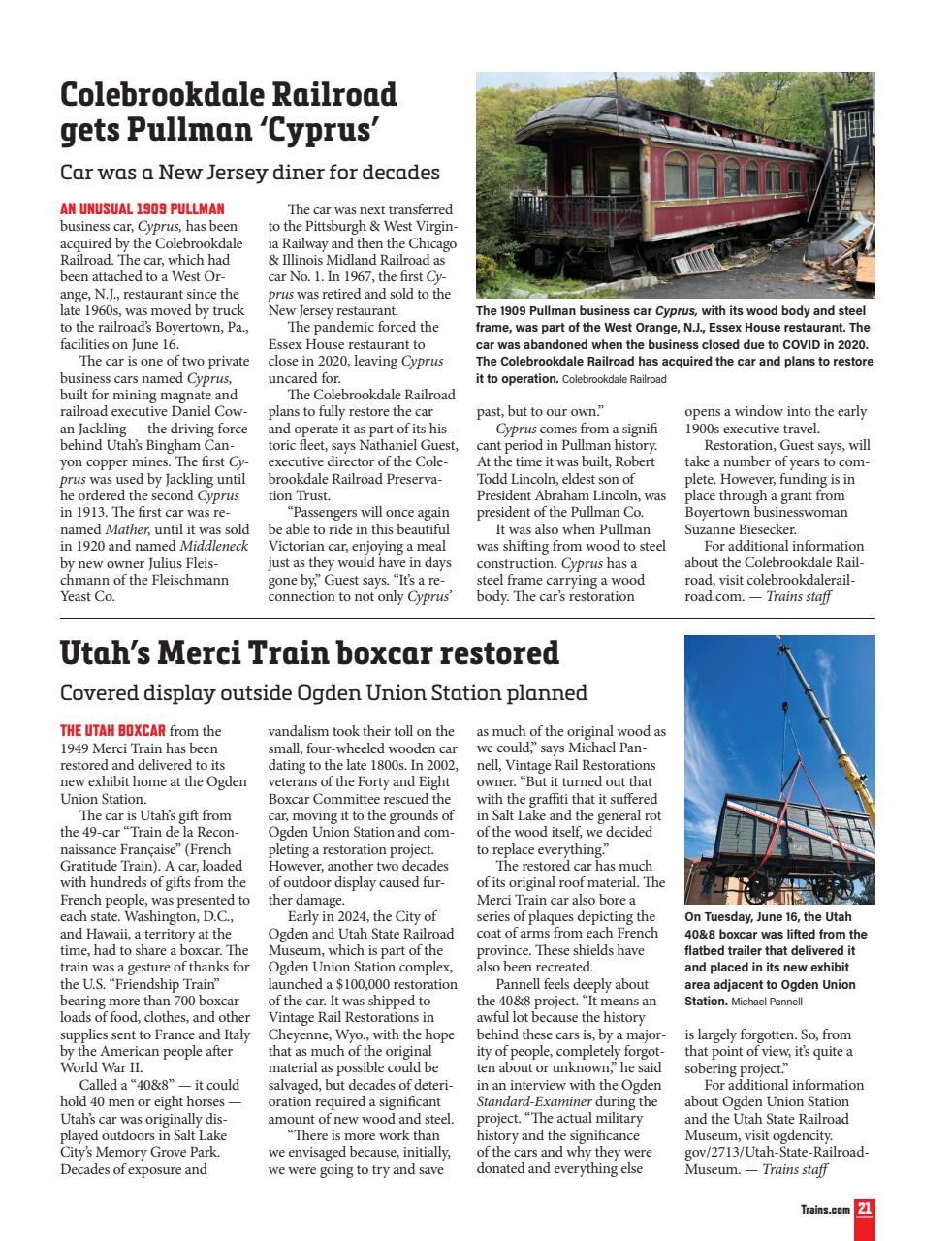 Trains Preview Pages