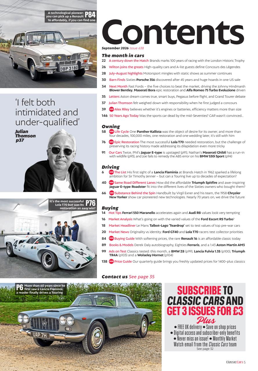 Classic Cars Preview Pages