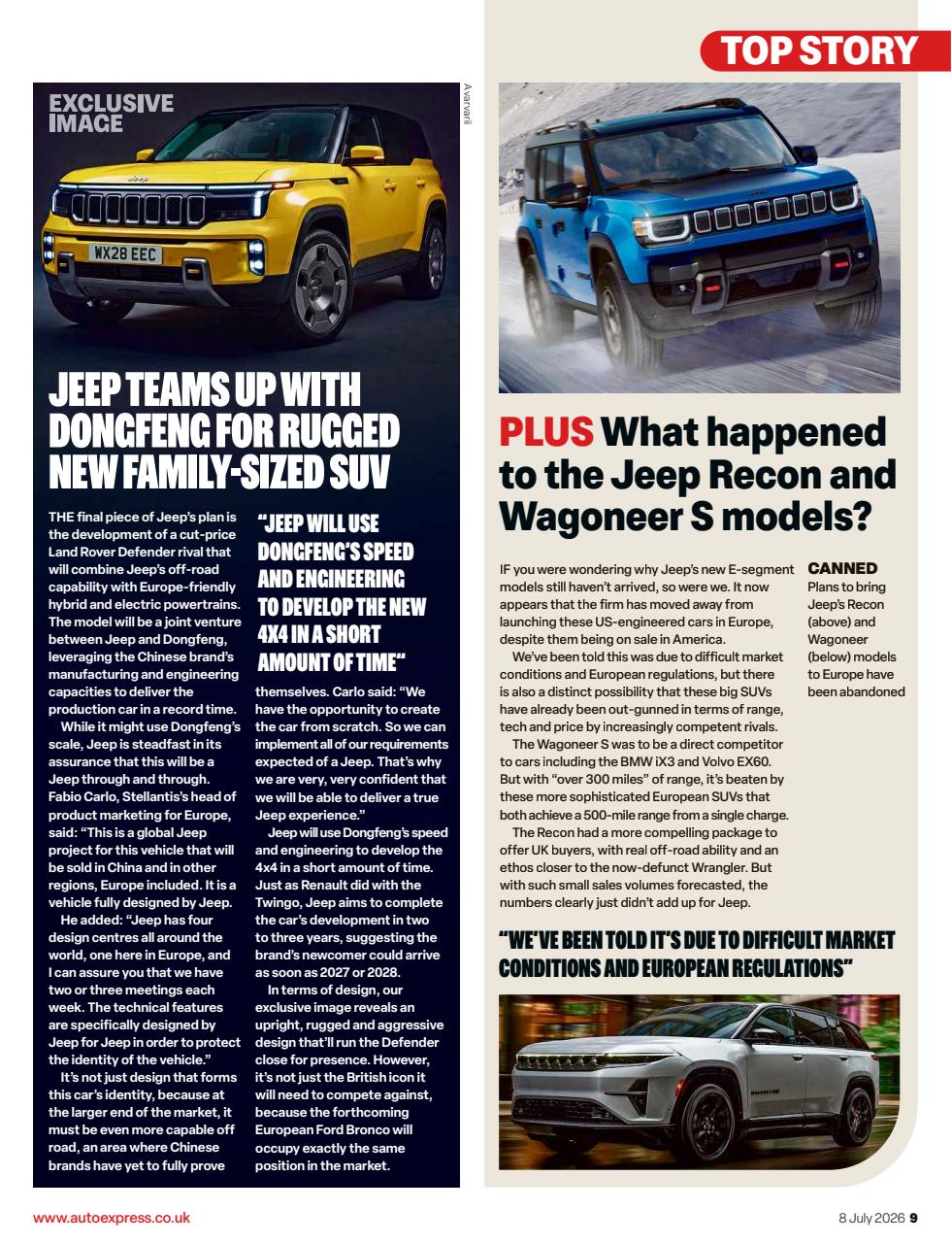 Auto Express Preview Pages