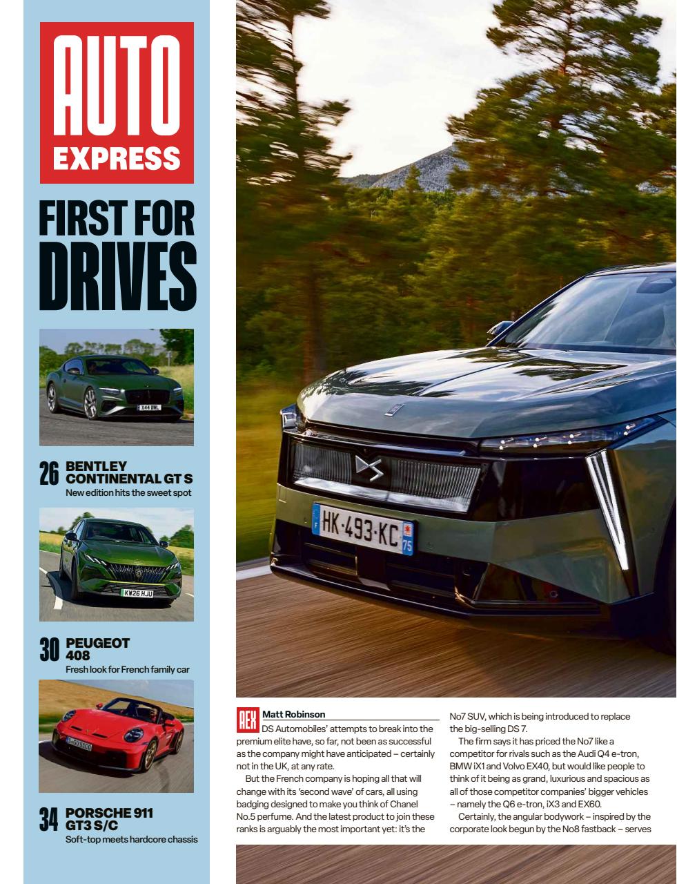 Auto Express Preview Pages