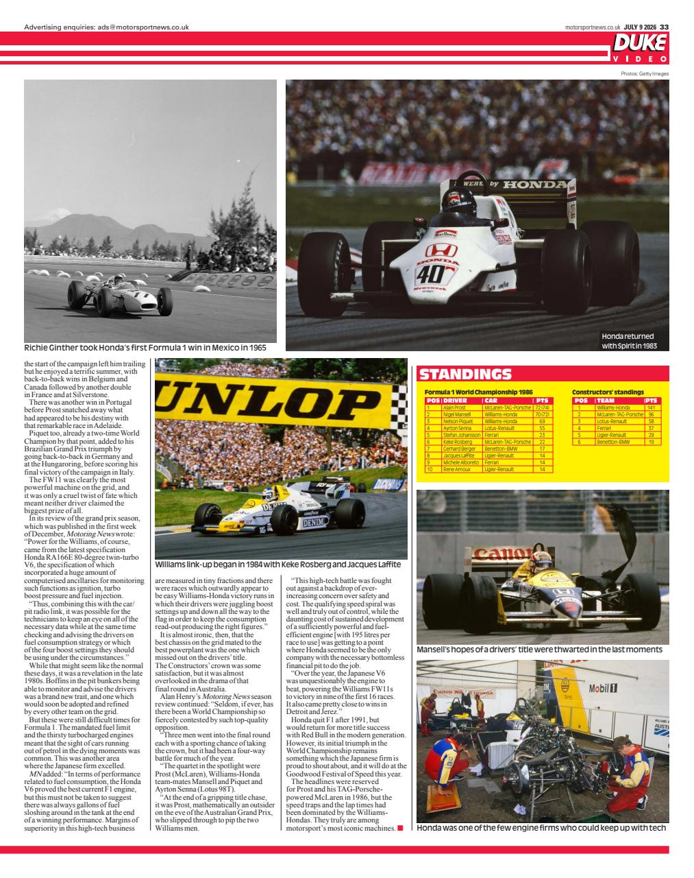 Motorsport News Preview Pages