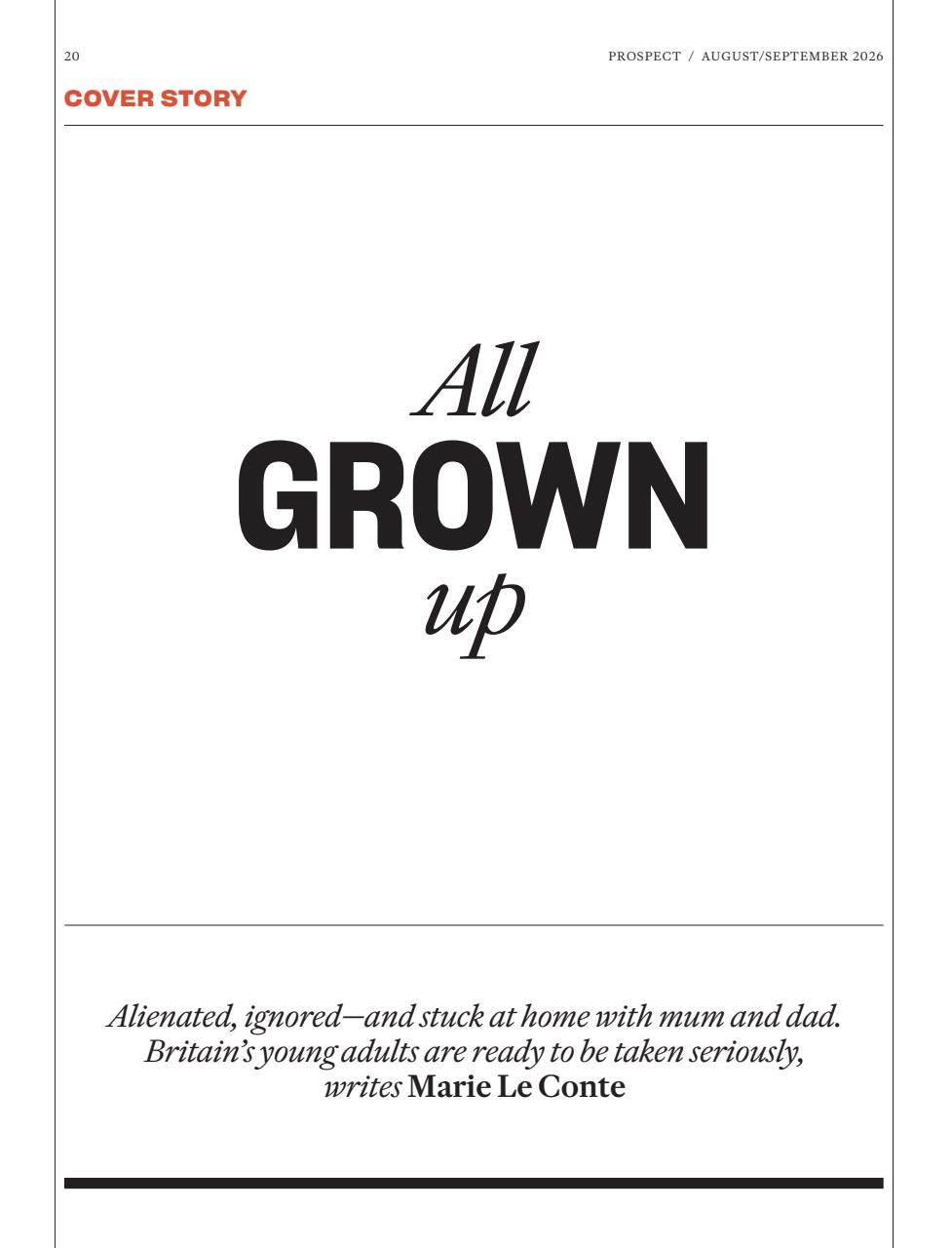 Prospect Magazine Preview Pages