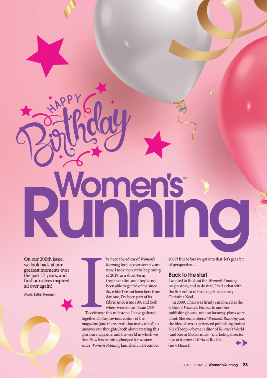 Women’s Running Preview Pages