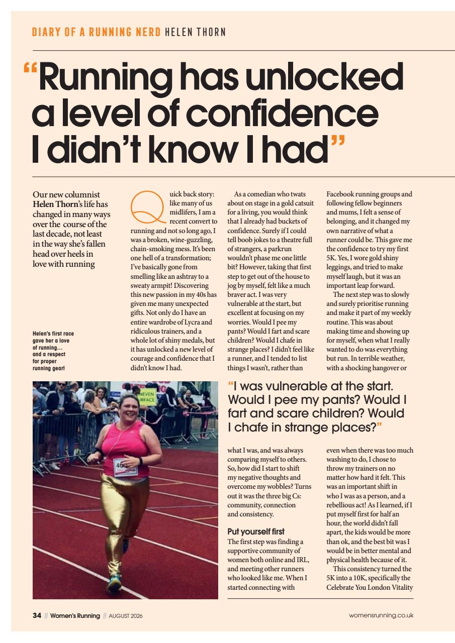 Women’s Running Preview Pages