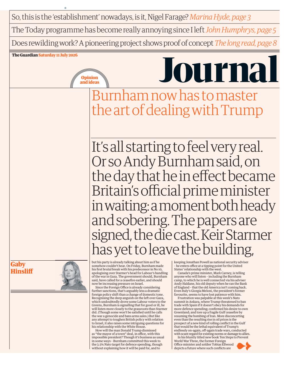 The Guardian Newspaper Preview Pages
